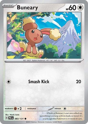 Pokemon TCG - SV: Prismatic Evolutions - Buneary - 083/131 - Reverse Holofoil