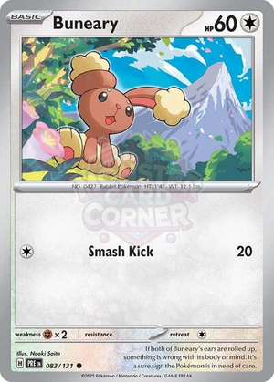 Pokemon TCG - SV: Prismatic Evolutions - Buneary - 083/131
