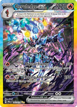 Pokemon TCG - SV: Prismatic Evolutions - Ceruledge ex - 147/131 - Holofoil
