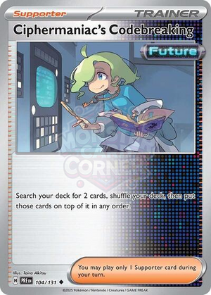 Pokemon TCG - SV: Prismatic Evolutions - Ciphermaniac's Codebreaking - 104/131 - Reverse Holofoil