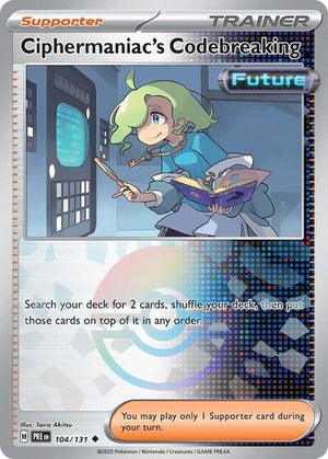 Pokemon TCG - SV: Prismatic Evolutions - Ciphermaniac's Codebreaking - 104/131 - Pokeball Holofoil