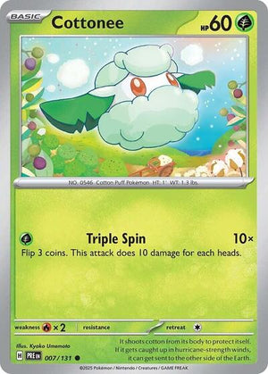 Pokemon TCG - SV: Prismatic Evolutions - Cottonee - 007/131
