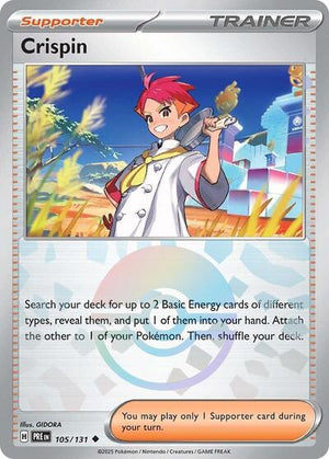 Pokemon TCG - SV: Prismatic Evolutions - Crispin - 105/131 - Pokeball Holofoil