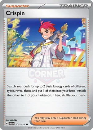 Pokemon TCG - SV: Prismatic Evolutions - Crispin - 105/131 - Reverse Holofoil