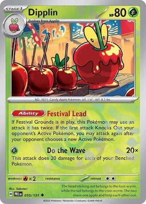 Pokemon TCG - SV: Prismatic Evolutions - Dipplin - 010/131 - Masterball Holofoil