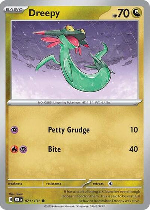 Pokemon TCG - SV: Prismatic Evolutions - Dreepy - 071/131 - Reverse Holofoil