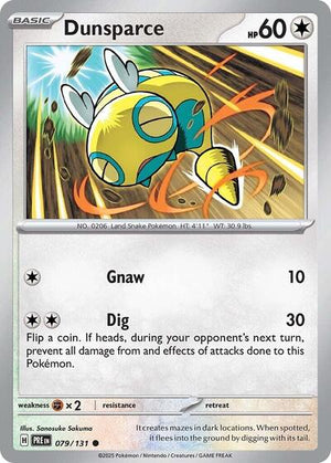 Pokemon TCG - SV: Prismatic Evolutions - Dunsparce - 079/131