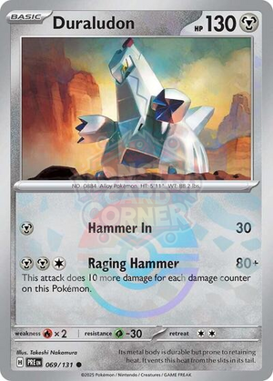 Pokemon TCG - SV: Prismatic Evolutions - Duraludon - 069/131 - Pokeball Holofoil