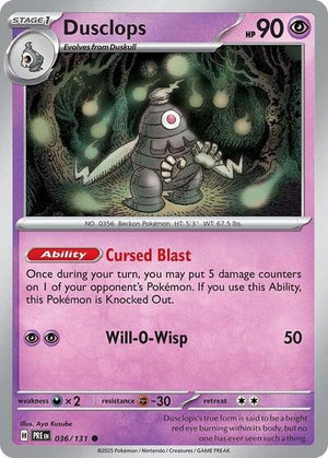 Pokemon TCG - SV: Prismatic Evolutions - Dusclops - 036/131