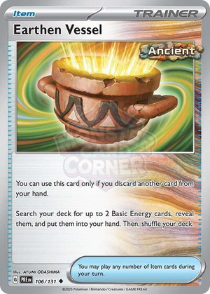 Pokemon TCG - SV: Prismatic Evolutions - Earthen Vessel - 106/131 - Reverse Holofoil