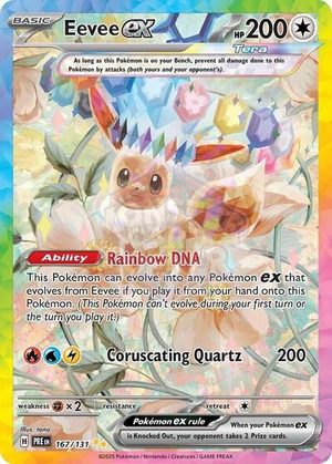 Pokemon TCG - SV: Prismatic Evolutions - Eevee ex - 167/131 - Holofoil