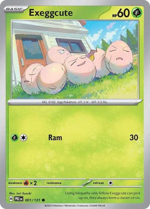 Pokemon TCG - SV: Prismatic Evolutions - Exeggcute - 001/131 - Reverse Holofoil