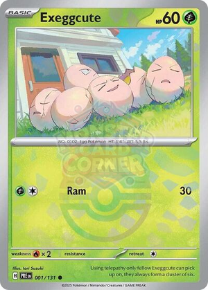 Pokemon TCG - SV: Prismatic Evolutions - Exeggcute - 001/131 - Masterball Holofoil