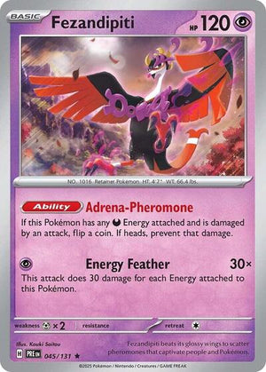 Pokemon TCG - SV: Prismatic Evolutions - Fezandipiti - 045/131 - Holofoil
