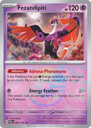 Pokemon TCG - SV: Prismatic Evolutions - Fezandipiti - 045/131 - Pokeball Holofoil