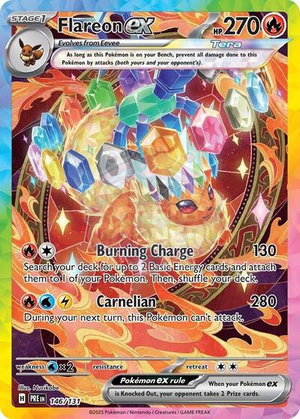 Pokemon TCG - SV: Prismatic Evolutions - Flareon ex - 146/131 - Holofoil