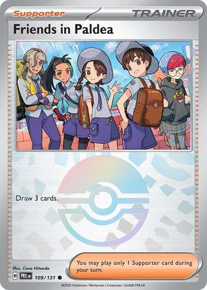 Pokemon TCG - SV: Prismatic Evolutions - Friends in Paldea - 109/131 - Pokeball Holofoil