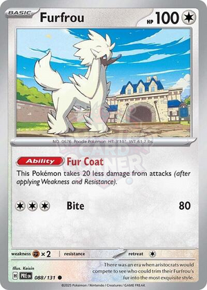 Pokemon TCG - SV: Prismatic Evolutions - Furfrou - 088/131