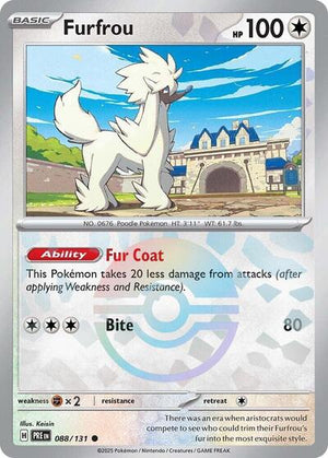 Pokemon TCG - SV: Prismatic Evolutions - Furfrou - 088/131 - Pokeball Holofoil
