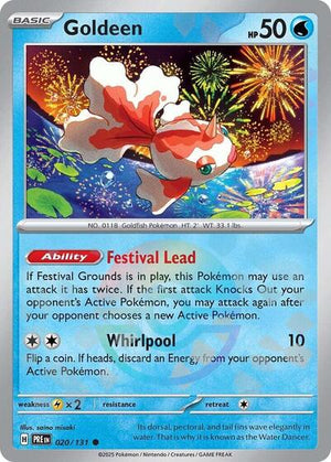 Pokemon TCG - SV: Prismatic Evolutions - Goldeen - 020/131 - Pokeball Holofoil