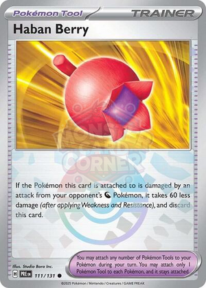 Pokemon TCG - SV: Prismatic Evolutions - Haban Berry - 111/131 - Pokeball Holofoil