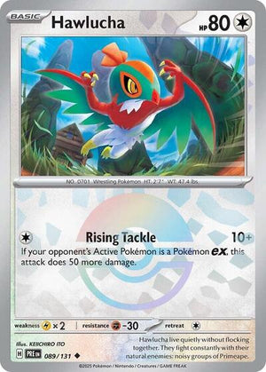 Pokemon TCG - SV: Prismatic Evolutions - Hawlucha - 089/131 - Pokeball Holofoil