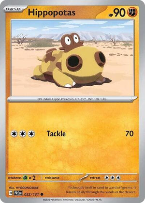 Pokemon TCG - SV: Prismatic Evolutions - Hippopotas - 052/131