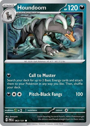 Pokemon TCG - SV: Prismatic Evolutions - Houndoom - 063/131