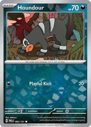 Pokemon TCG - SV: Prismatic Evolutions - Houndour - 062/131 - Pokeball Holofoil