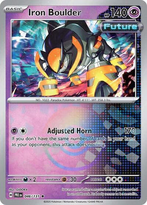Pokemon TCG - SV: Prismatic Evolutions - Iron Boulder - 046/131 - Pokeball Holofoil