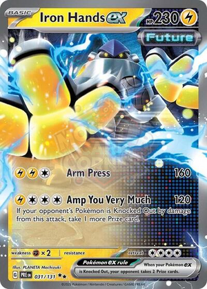 Pokemon TCG - SV: Prismatic Evolutions - Iron Hands ex - 031/131 - Holofoil