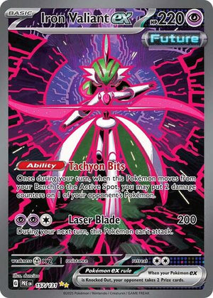 Pokemon TCG - SV: Prismatic Evolutions - Iron Valiant ex - 157/131 - Holofoil