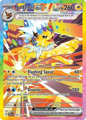 Pokemon TCG - SV: Prismatic Evolutions - Jolteon ex - 153/131 - Holofoil