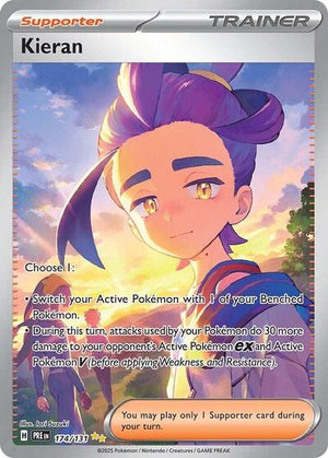Pokemon TCG - SV: Prismatic Evolutions - Kieran - 174/131 - Holofoil