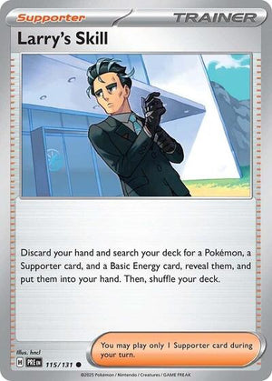 Pokemon TCG - SV: Prismatic Evolutions - Larry's Skill - 115/131 - Reverse Holofoil