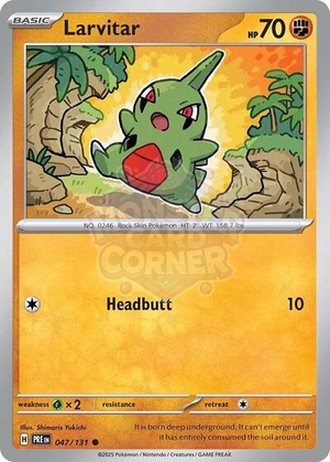 Pokemon TCG - SV: Prismatic Evolutions - Larvitar - 047/131