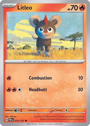 Pokemon TCG - SV: Prismatic Evolutions - Litleo - 015/131