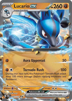 Pokemon TCG - SV: Prismatic Evolutions - Lucario ex - 051/131 - Holofoil
