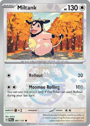 Pokemon TCG - SV: Prismatic Evolutions - Miltank - 081/131 - Masterball Holofoil