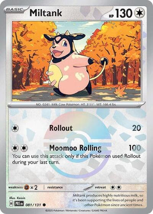 Pokemon TCG - SV: Prismatic Evolutions - Miltank - 081/131 - Pokeball Holofoil