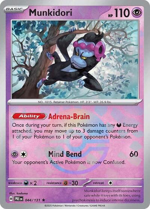 Pokemon TCG - SV: Prismatic Evolutions - Munkidori - 044/131 - Pokeball Holofoil