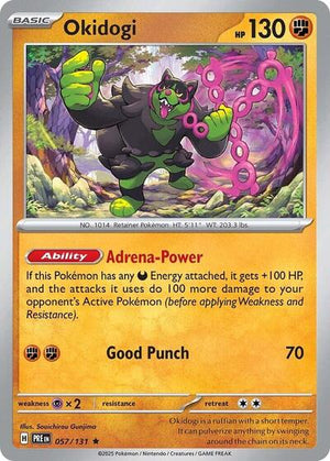 Pokemon TCG - SV: Prismatic Evolutions - Okidogi - 057/131 - Holofoil