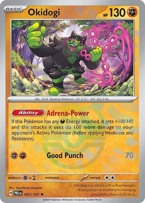 Pokemon TCG - SV: Prismatic Evolutions - Okidogi - 057/131 - Masterball Holofoil