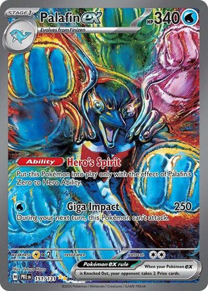 Pokemon TCG - SV: Prismatic Evolutions - Palafin ex - 151/131 - Holofoil