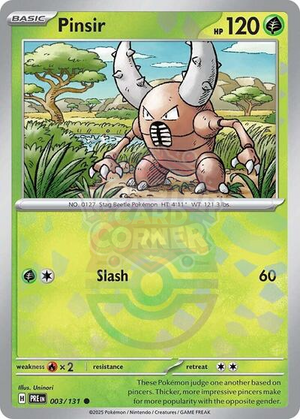 Pokemon TCG - SV: Prismatic Evolutions - Pinsir - 003/131 - Masterball Holofoil