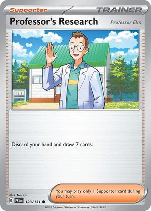 Pokemon TCG - SV: Prismatic Evolutions - Professor's Research - 123/131 - Playset (4x)