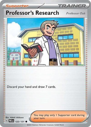 Pokemon TCG - SV: Prismatic Evolutions - Professor's Research - 122/131 - Reverse Holofoil