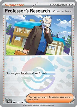 Pokemon TCG - SV: Prismatic Evolutions - Professor's Research - 124/131 - Pokeball Holofoil