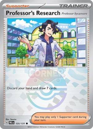 Pokemon TCG - SV: Prismatic Evolutions - Professor's Research - 125/131 - Pokeball Holofoil
