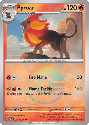 Pokemon TCG - SV: Prismatic Evolutions - Pyroar - 016/131 - Pokeball Holofoil